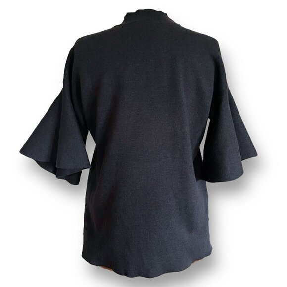 Sunday in Brooklyn Lorena Sweater XS Charcoal Gray Knit Mock Neck Anthropologie - Picture 6 of 7